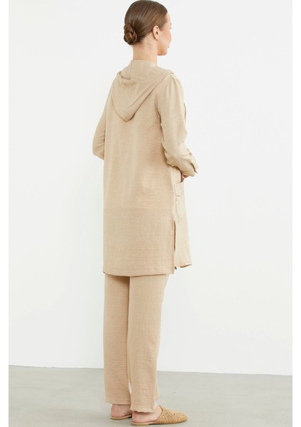 Sementa 76473 Büyük Beden Keten Görünümlü Üçlü Takım indirimleri