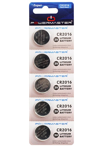 Huanqıu CR2016 3 Volt Lityum Para Pil (5li Paket) (5060)