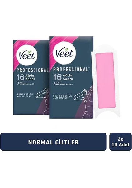 Professional Bikini & Koltukaltı Sir Ağda Bandı, 32'li (16 x 2) fiyatları