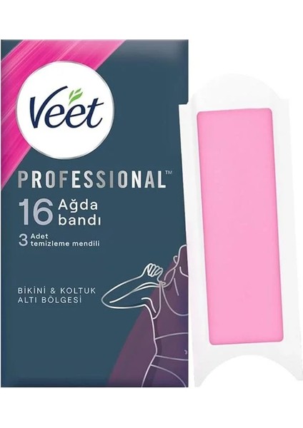Professional Bikini ve Koltukaltı Sir Ağda Bandı 16'lı