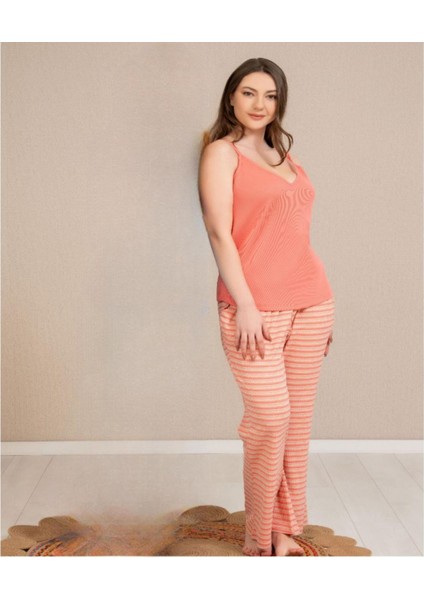 Perfect Club Kadın Ip Askılı V Yaka Pijama Takımı 4362K - 1 Adet