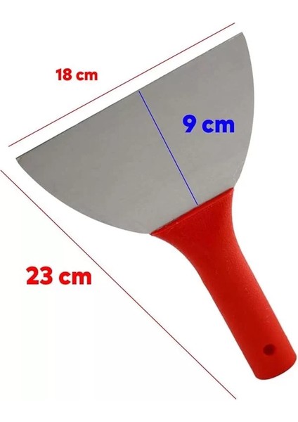 Feyzayapi Plastik Saplı Metal Spatula Sıva Duvar Macun Boya Kazıma Ispatulası 18 cm Takılabilir Sap fiyatları
