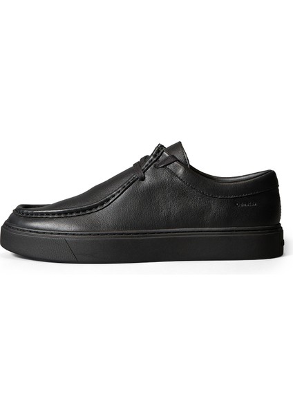Siyah Erkek Günlük Ayakkabı Hybrıd Apron Lace Up Lth fırsatları