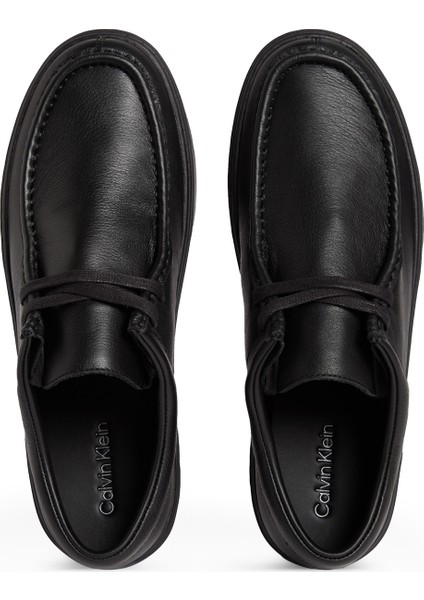 Siyah Erkek Günlük Ayakkabı Hybrıd Apron Lace Up Lth modelleri