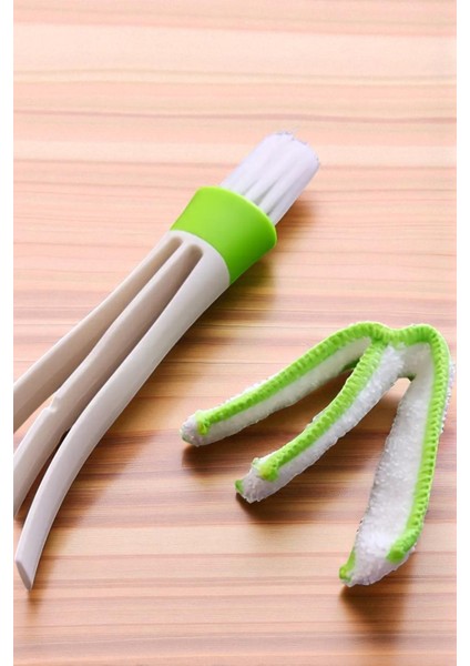 Çok Amaçlı Temizleme Fırçası Oto Temizlik Fırçası Jaluzi Klavye Araba Iki Yönlü Temizleme Fırçası