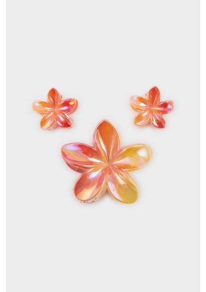 Kadın 3'lü Çiçek Mandal Toka F4245AXNS