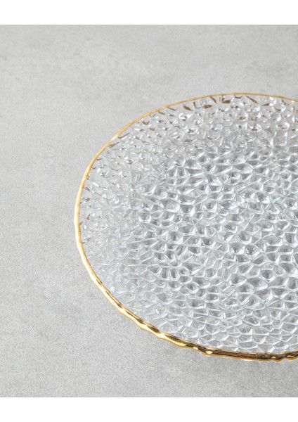 Giselle Cam Pasta Tabağı 16 cm Gold modelleri