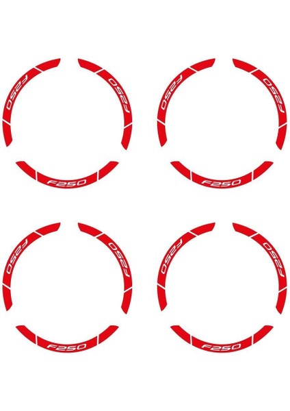 Kırmızı Bajaj F250 Geniş Jant Sticker Etiket Modeli fırsatları