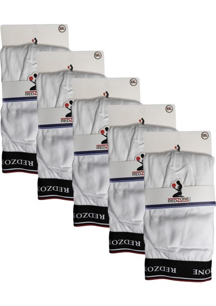 5 Adet Büyük Beden Redzone Likralı Boxer Beyaz fırsatları
