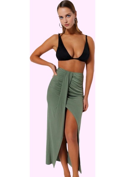 Kadın Maxi Örme Plaj Eteği Sarong Stil Yaz Aylarının Vazgeçilmezi Günlük Kullanım Hafta Sonu