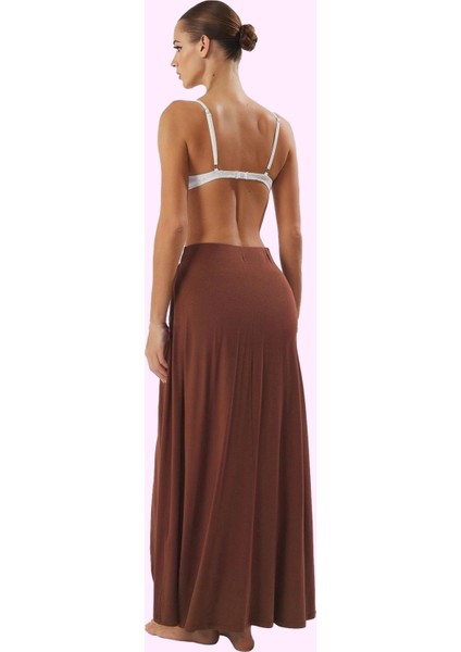 Kadın Maxi Örme Yırtmaçlı Plaj Eteği Yaz Aylarının Vazgeçilmezi A Line Stilin Buluştuğu Yer modelleri