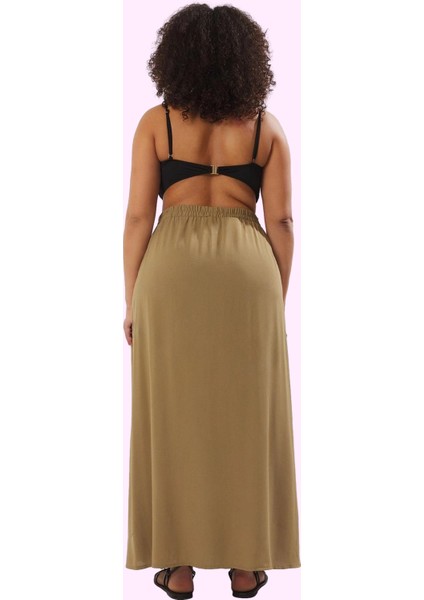 Kadın Maxi Etek Püsküllü Yırtmaçlı Şallı Dokuma Plaj Giyim Günlük Kullanım Kaliteli Malzeme modelleri