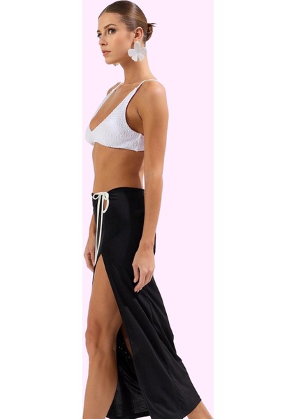 Kadın Maxi Örme Plaj Etek Bağlama Detaylı Yırtmaçlı Yazlık Günlük Kullanım Kaliteli Malzeme fiyatları