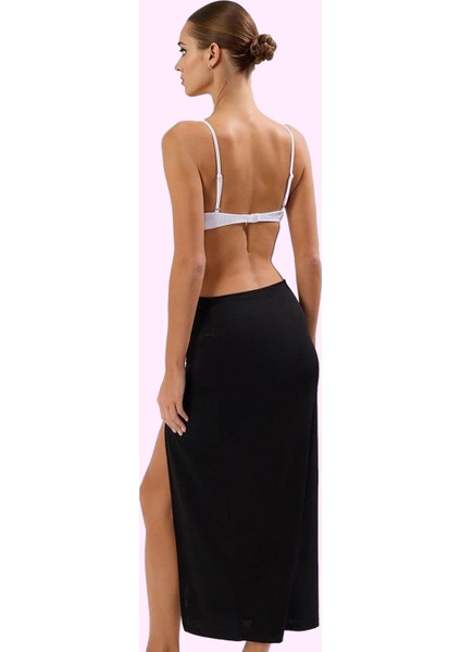 Kadın Maxi Örme Plaj Etek Bağlama Detaylı Yırtmaçlı Yazlık Günlük Kullanım Kaliteli Malzeme modelleri