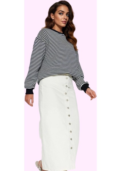 Kadın Maxi Boy Denim Kot Etek Pamuk Günlük Casual Stil Hafta Sonu Yaz Aylarının Vazgeçilmezi