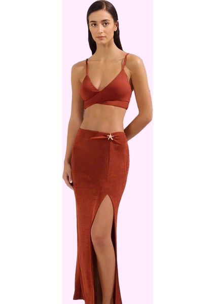 Kadın Maxi Örme Plaj Etek Aksesuar Detaylı Yazlık Günlük Kullanım Yaz Aylarının Vazgeçilmezi fiyatları