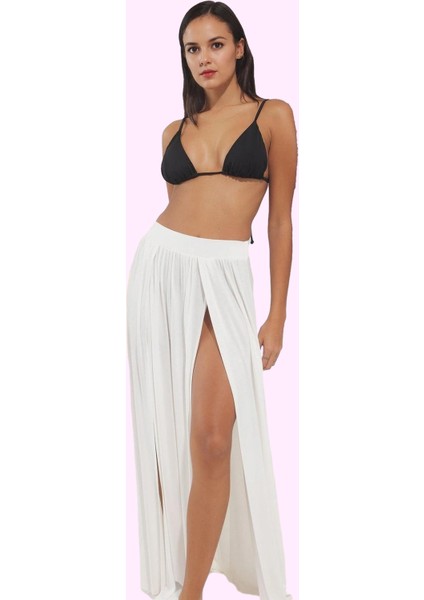 Kadın Maxi Örme Yırtmaçlı Plaj Eteği Yaz Aylarının Vazgeçilmezi A Line Stilin Buluştuğu Yer fiyatları