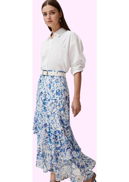 Kadın Maxi Kloş Animal Desenli Etek Astarlı Polyester Günlük Stil Yaz Aylarının Vazgeçilmezi