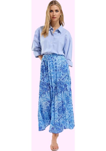 Kadın Maxi Boy Piliseli Çok Çiçek Desenli Etek Ramadan Tarzu Günlük Kaliteli Malzeme fiyatları