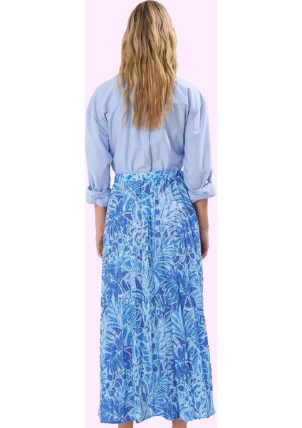 Kadın Maxi Boy Piliseli Çok Çiçek Desenli Etek Ramadan Tarzu Günlük Kaliteli Malzeme modelleri