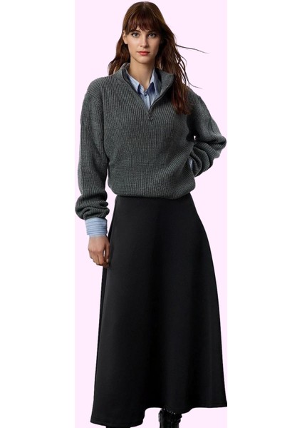 Kadın Örme Midi Kloş Etek Günlük Casual Stil Yaz Aylarının Vazgeçilmezi Stilin Buluştuğu Yer fiyatları