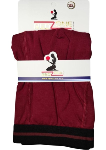 5 Adet Büyük Beden Redzone Likralı Boxer Bordo fırsatları