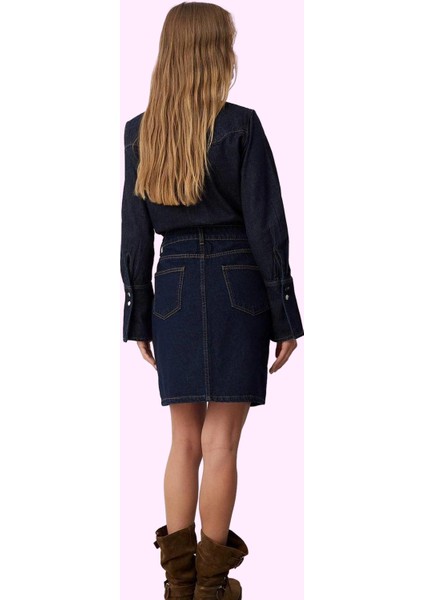 Kadın Mini Denim Etek Pamuk Rigid Dokuma Günlük Şıklık Hafta Sonu Yaz Aylarının Vazgeçilmezi modelleri