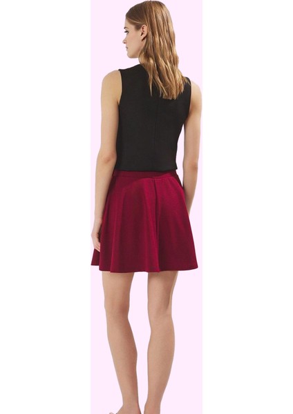 Kadın Scuba Krep Kloş Etek Normal Bel Günlük Kombinler Hafta Sonu Yaz Aylarının Vazgeçilmezi modelleri