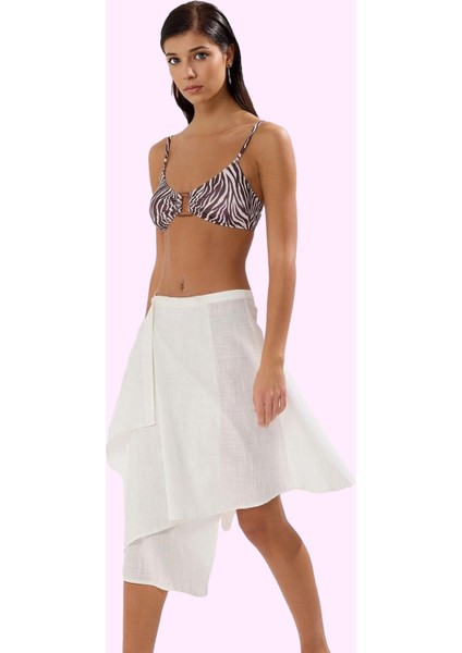 Kadın Midi Anvelop Plaj Etek Pamuk Yaz Aylarının Vazgeçilmezi Günlük Kullanım Modern Tasarım