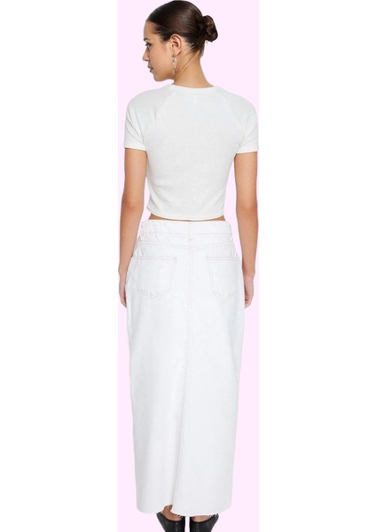 Kadın Maxi Denim Etek A Line Kalıp Pamuklu Günlük Kullanım Hafta Sonu Yaz Aylarının Vazgeçilmezi modelleri