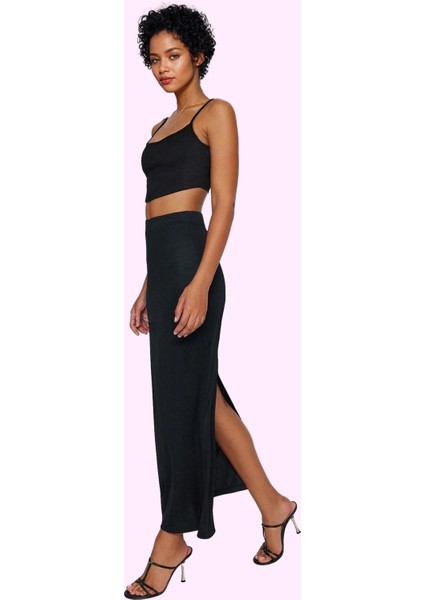 Kadın Maxi Yüksek Bel Kalem Etek Örme Kumaş Günlük Şıklık Hafta Sonu Yaz Aylarının Vazgeçilmezi fiyatları