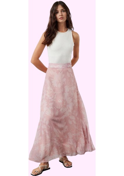 Kadın A Line Şifon Maxi Etek Batik Desenli Günlük Kullanım Hafta Sonu Yaz Aylarının Vazgeçilmezi fiyatları