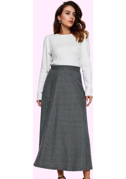 Kadın Maxi Örme Etek Anvelop Kalıp Günlük ve Özel Günler Hafta Sonu Yaz Aylarının Vazgeçilmezi