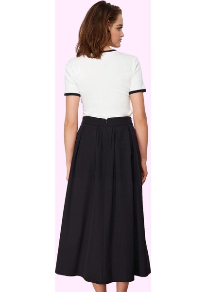 Kadın Maxi Kloş Etek Düz Desen Kemerli Finike Dokuma Günlük Kullanım Yaz Aylarının Vazgeçilmezi modelleri