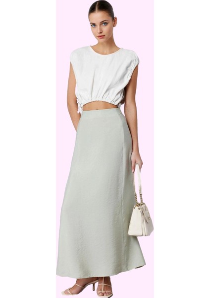 Kadın Maxi Boy A Line Dokuma Etek Modal Günlük Şıklık Hafta Sonu Yaz Aylarının Vazgeçilmezi