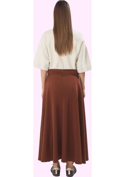 Kadın Örme Midi Kloş Etek Günlük Casual Stil Yaz Aylarının Vazgeçilmezi Stilin Buluştuğu Yer modelleri