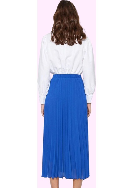 Kadın Maxi Kloş Pileli Etek Polyester Günlük Şıklık Özel Günler Yaz Aylarının Vazgeçilmezi modelleri