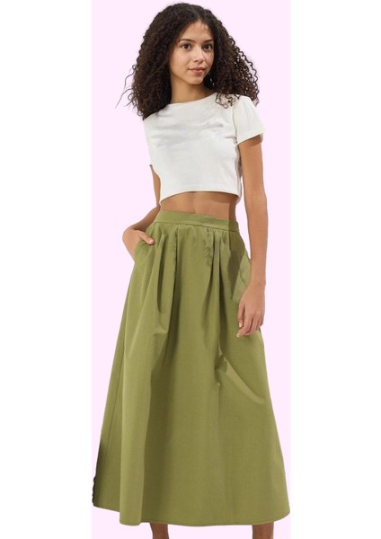 Kız Çocuk Maxi Boy Pile Detaylı Kloş Etek Yaz Aylarının Vazgeçilmezi Günlük Kullanım Hafta Sonu