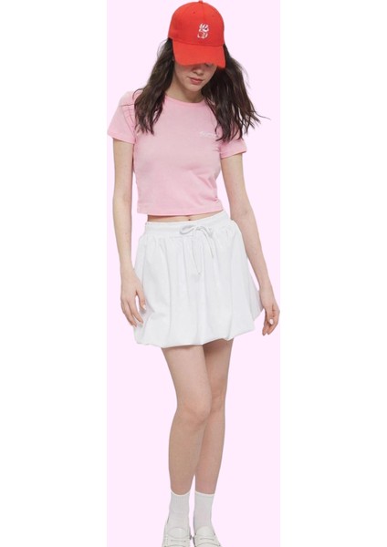 Kadın Balon Mini Örme Etek Paper Touch Kumaş Günlük Kullanım Hafta Sonu Yaz Aylarının Vazgeçilmezi fiyatları