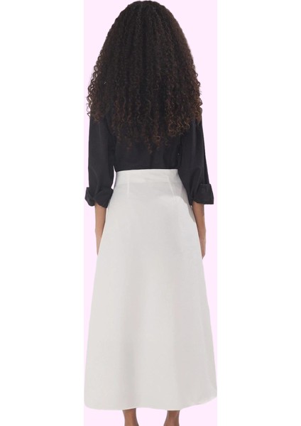 Kadın Düz Desen Maxi Etek A Line Poliviskon Kumaş Ramadan Koleksiyonu Yazlık Günlük Kullanım modelleri