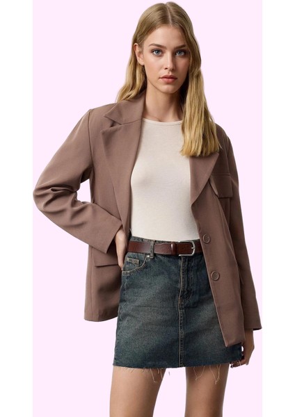 Kadın Pamuk Denim Mini Etek Yüksek Bel A Line Günlük Şıklık Hafta Sonu Yaz Aylarının Vazgeçilmezi fiyatları