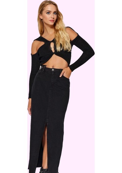 Kadın A Line Denim Maxi Etek Pamuk Günlük ve Şık Kombinler Hafta Sonu Yaz Aylarının Vazgeçilmezi modelleri