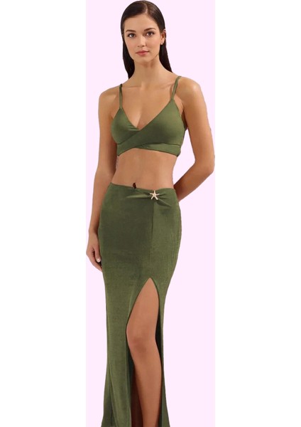 Kadın Maxi Örme Etek Plaj Giyim Yazlık Aksesuarlı Günlük Kullanım Yaz Aylarının Vazgeçilmezi fiyatları