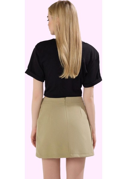 Kadın Renk Casual Dokuma Mini Etek Sarong Siluet Günlük Kullanım Yaz Aylarının Vazgeçilmezi modelleri