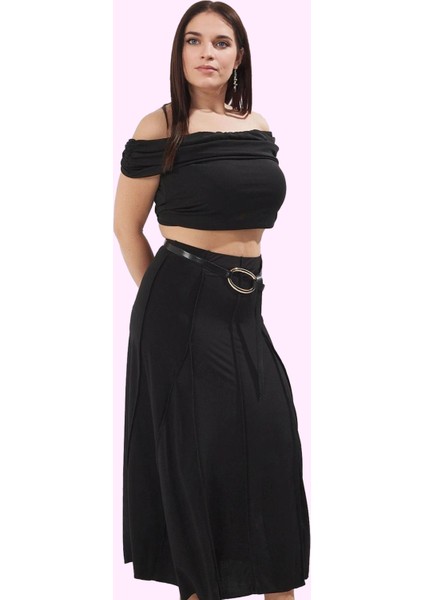 Büyük Beden Kadın Örme Midi Etek Günlük Casual Sandy Dokuma Hafta Sonu Yaz Aylarının Vazgeçilmezi modelleri