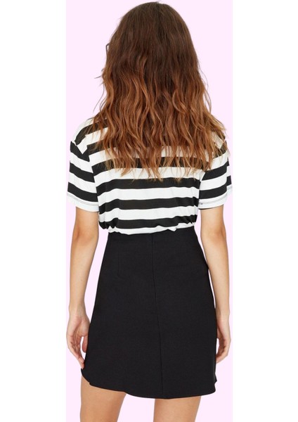 Kadın Kemerli Yüksek Bel Mini Etek Sarong Silüet Günlük Kombinler Yaz Aylarının Vazgeçilmezi modelleri