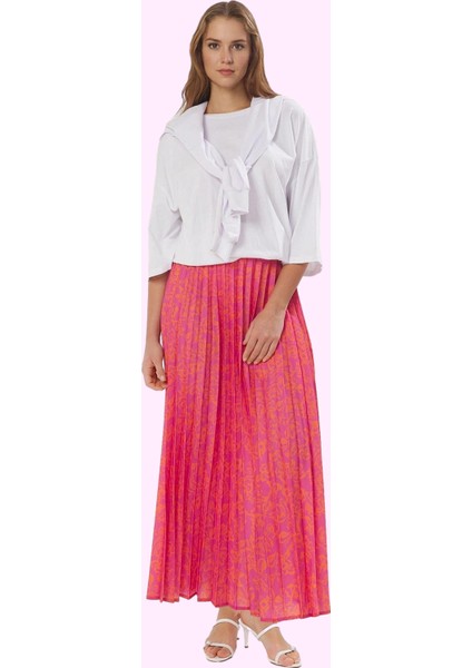 Kadın Yüksek Belli Maxi Etek Çok Çiçek Desenli Ramadan Koleksiyonu Lastikli Bel Günlük Hafta Sonu fiyatları