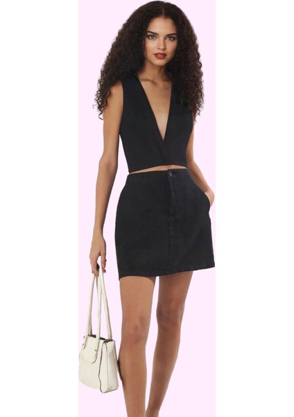 Kadın Keten Midi Boy Etek Günlük Kombinler Için Kaliteli Malzeme Yaz Aylarının Vazgeçilmezi