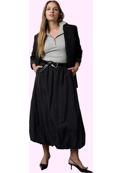 Kadın Şık ve Rahat Balon Etek Maxi Boy Polyester Kumaş Günlük Stil Yaz Aylarının Vazgeçilmezi fiyatları