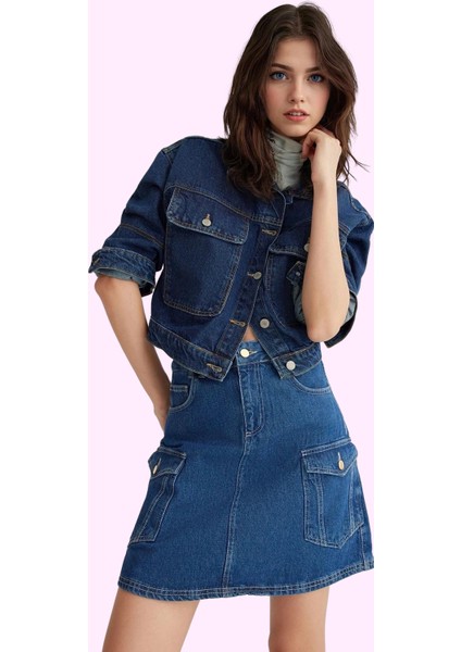 Kadın Denim A Line Mini Etek Pamuk Yaz Aylarının Vazgeçilmezi Günlük Kullanım Modern Tasarım fiyatları